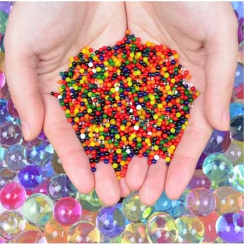 10000pcs/bag Crystal Soil Water Beads Home Decoration Hydrogel Jelly Balls For Kids Gel Magic Grow Ball Pearl Decoration Garden