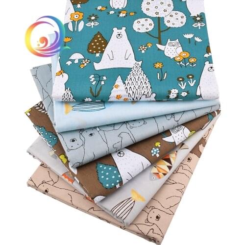 Haisen,Cartoon Printed Twill Cotton Fabric,DIY Quilting Sewing For Baby&Children Sheet,Pillow,Cushion,Toys Material,Half Meter