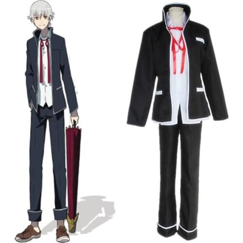 K Project K RETURN OF KINGS Isana Yashiro Halloween Cosplay Costume Full Set School Uniform ( Jacket + Pants + Bow Tie )
