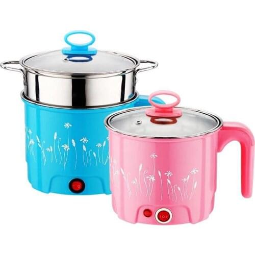 1.8L Mini Multifunction Electric Cooking Machine Single/Double Layer Hot Pot Multi Electric Rice Cooker Non-stick Pan