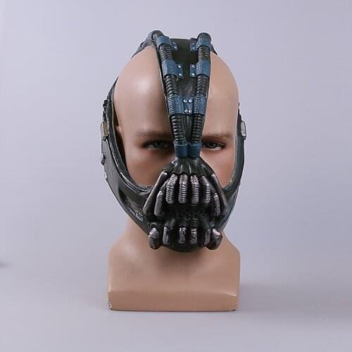 Bane mask Bat Dark Knight Mens Horror Funny Latex Mask Halloween Costume Ball Bane Helmet