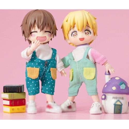 OB11 Baby Pants Poly Point Overalls Jeans Pants GSC 1/12 BJD Baby Pants Molly Baby P9 doll clothes