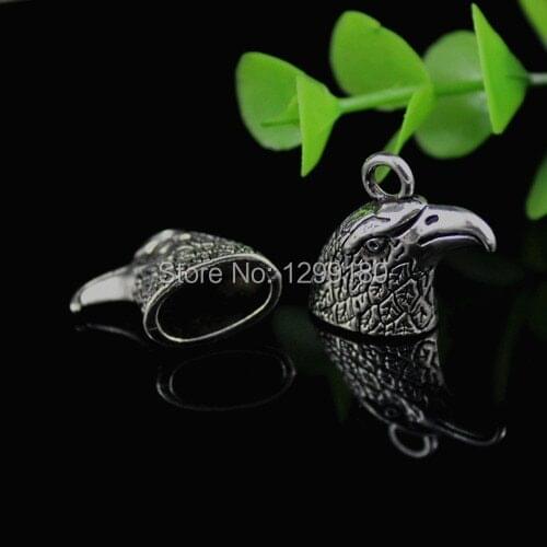 50pcs/lot Cord Crimp End Caps Buckle Tips for Necklace Bracelet Ropes Cords Connectors Eagle Clasp 20x22mm (K00519)