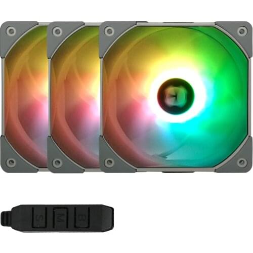 Thermalright 3in1 TL-C12S Computer Case Cooling Fan 120mm 5V/3PIN Addressable RGB LED PWM CPU Cooler fan With controller