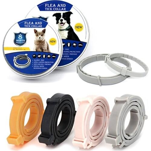 Anti Flea Tick Mosquito Pet Dog Collar Outdoor Protective Puppy Cat Collar 8 Months Long-term Protection for Small Medium Dog
