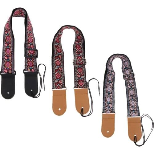 Fully Adjustable Guitar Strap W/ Pick Holder For Guitar Bass Mandolin Banjo