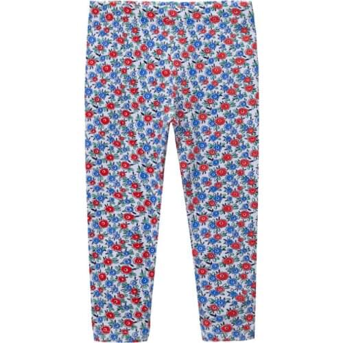 Casual loose childrens Leggings new print Flower girls Leggings Childrens pants autumn Fashion Cute clothing wholesale