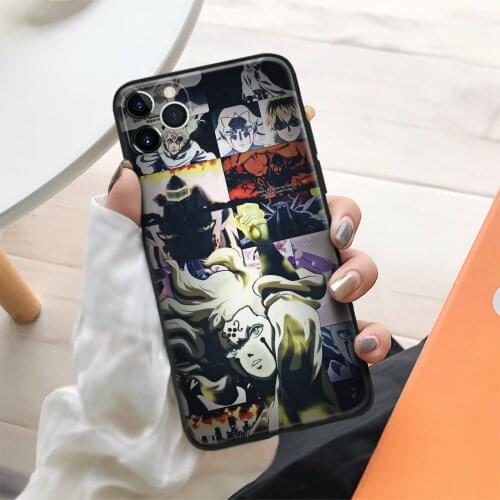 Black Clover Licht Anime Soft Silicone Glass for IPhone SE 6 6s 7 8 Plus X XR XS 11 12 Mini Pro Max Phone Case Cover Shell