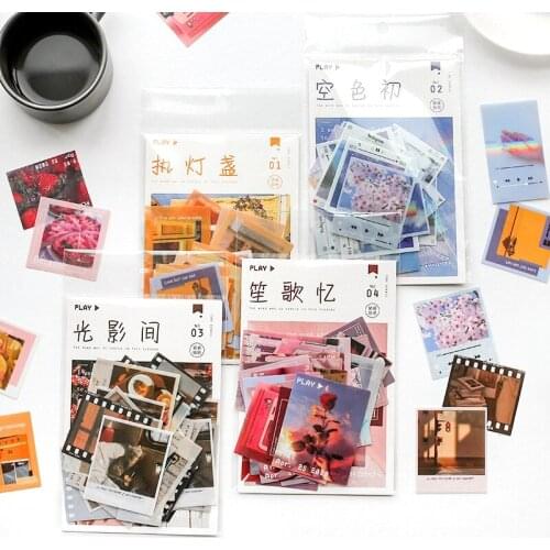 Photo Style DIY Stickers Scrapbooking Material Vintage INS View Junk Journal Diary Hobby Home Decoration Craft 2021 New