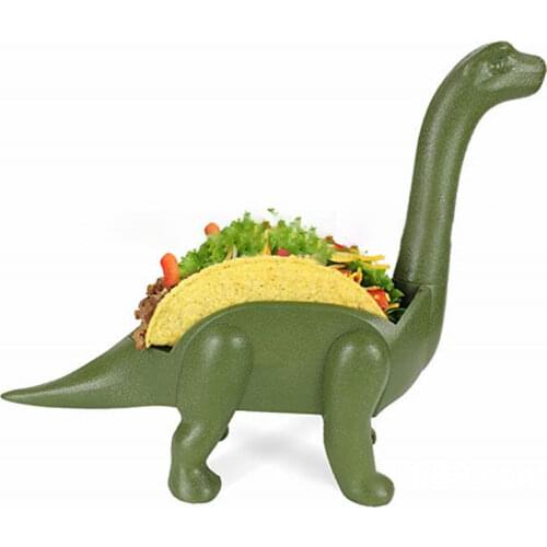 ABS Plastic Food Rack Creative Dinosaur Tricolor Exquisite Mexican Cookies Storage Appearance Patent Living Room Decoration