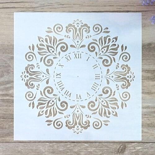 15 cm 30 cm 40 cm DIY Craft Clock tencil For Walls Painting Scrapbooking Stamping Stamps Album Decorative Embossing Paper Cards