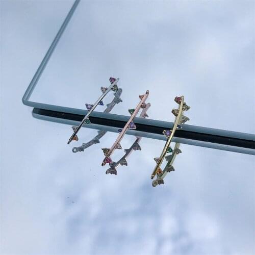 Three-color Branch Connector Exquisite Fashion Necklace Pendant DIY Handmade Jewelry Accessories