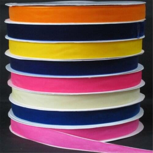 1'' 25mm None-Elastic nylon single faced velvet ribbon velour webbing headband Hair band accessories 240 colors V25