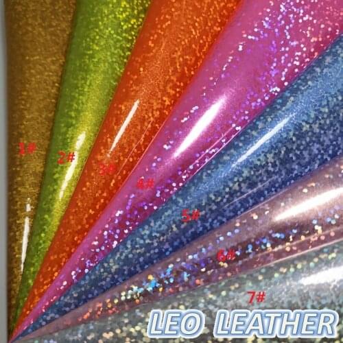 1PCS 21X29CM Synthetic Letaher, Iridescent Leather Smooth Glitter Leather Fabric For DIY Accessories 9S44A