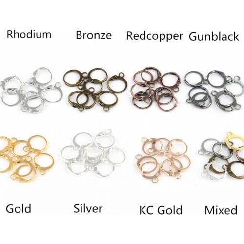 20pcs 15mm Korean Small Hoop Earring Findings Earring Hooks Ear Ring Hooks Earrings DIY Handmade Beading Materials Wholesale