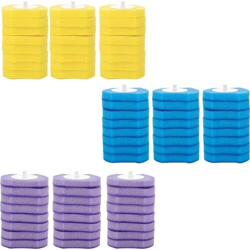 24PCS Toilet Cleaning Brush Disposable Heads Refills Disposable Wand Heads Bathroom Toilet Cleaner Refill Pads