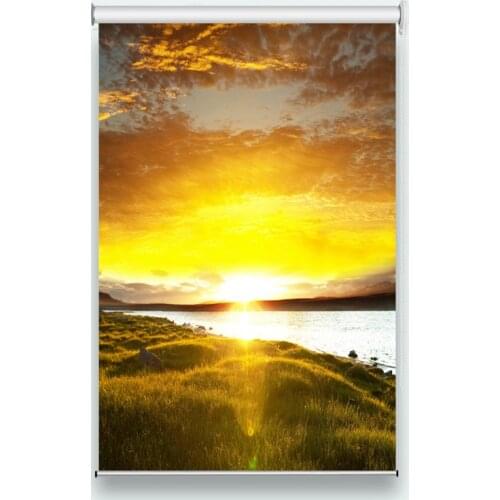 3D Roller Blinds customize Printing Roller Blinds Curtains Sunset window blinds for home Sunscreen Roller Blinds