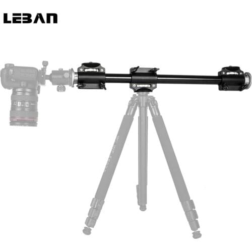 Tripod Aluminum 3/8 Screw Support Tripod Arm for 4 Heads Head cross arm mount bracket