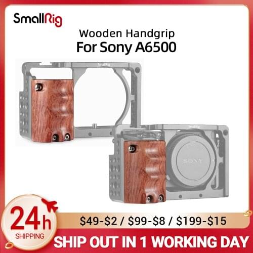 SmallRig Camera Wooden Handgrip for Sony A6000 / A6300 / A6500 ILCE-6000/ ILCE-6300 / ILCE-6500 SmallRig cage - 1970