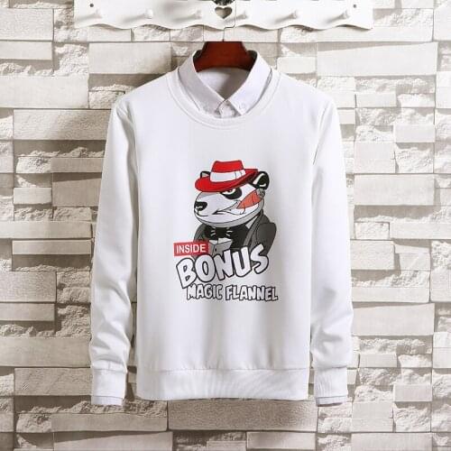 EMRILCS mens spring and autumn long-sleeved Korean hip hop loose T-shirt bottoming shirt outdoor trend streetwear