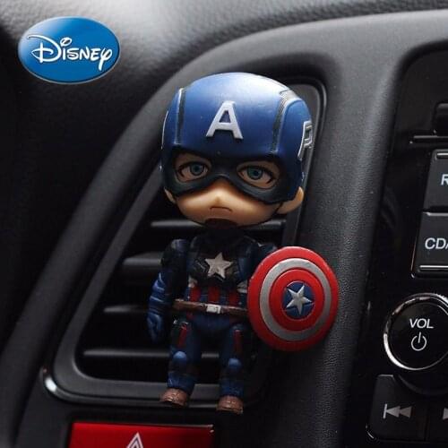 Disney Marvel Beauty Team Iron Man Spider-Man Outlet Perfume Figurine Male Car Interior Decoration