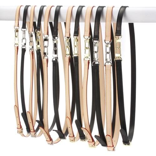 L Bag Strap Genuine Leather Adjustable V Bag Accessories Brand Bucket Bag Shoulder Portable Diagonal Bag Belt