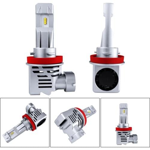 LED Headlight Bulb 2PCS ZES Car Light H7 H11 H8 H1 HB3 9005 9006 HB4 6000LM 55W 6000K MINI Automobile Fog Lamp Headlamp