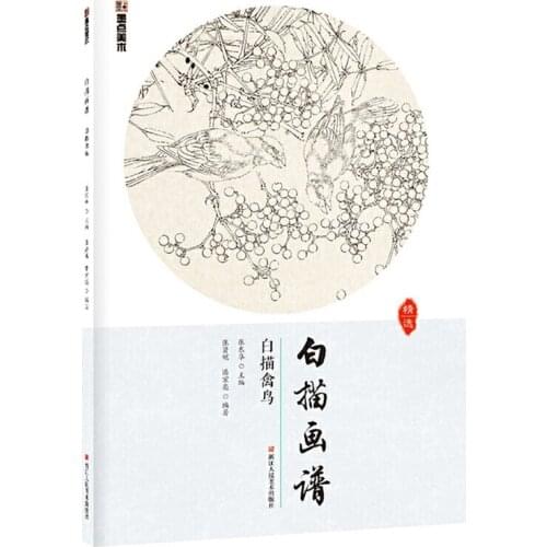 Line Drawings of Birds Chinese Graffiti Collection Art Book Coloring Book for Adults Relaxation and Anti-Stress Painting Book
