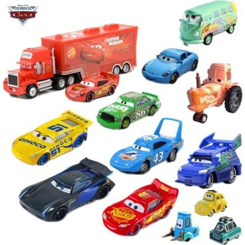 40 Styles Disney Pixar Cars 3 Lightning McQueen Jackson Storm Ramirez Diecast Metal Alloy Model Educational Toy Car Gift For Kid