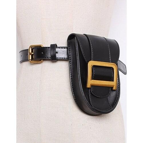 Waist Bag Women PU Leather Fashion Fanny Pack High Quality Mini Chest Belt Bags Ladies Travel Bum Packs Small Phone Bag Purse