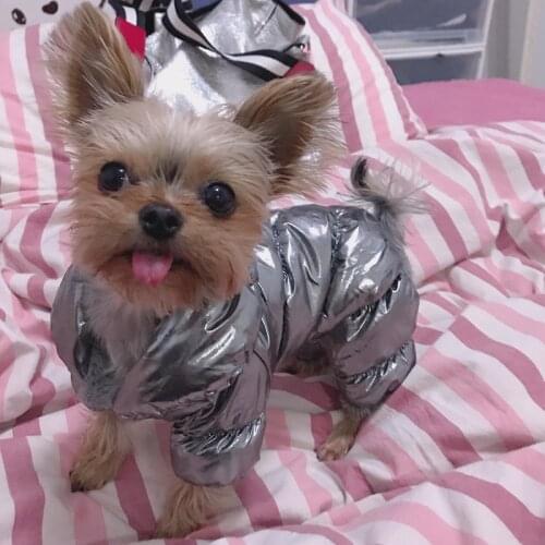 Cute Puppy Dog Down Jacket Winter Pet Jumpsuit for Small Dogs Yorkies Chihuahua Overalls Mascotas Clothing ropa perro grande