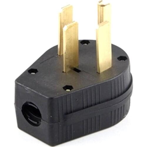 Supply Black America 50A 125V 250v Nema L14-50P us 4 pole industry power converter plug male wire connector