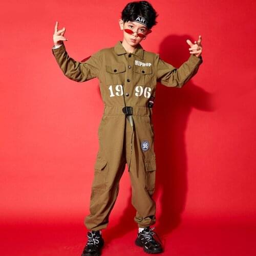 Hip Hop Dance Costume For Boys Fashion Wears Rave Outfits Performance Clothes Designer Clothing Street Dancing Bodysuit DL6957