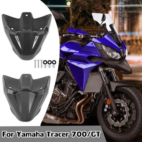 Carbon Fiber Front Wheel Fender Mudguard Beak Nose Cone For Yamaha Tracer 700 GT 2016 2017 2018 2019 2020 2021 Accessories Moto