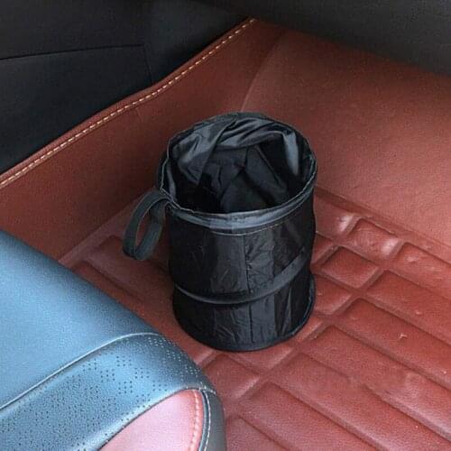 1Pc Black Car Trash Can Pack Bag Waterproof Car Trash Bag for Little Leak Proof Car Cooler Bag- Car Garbage Bag with Side Pocket