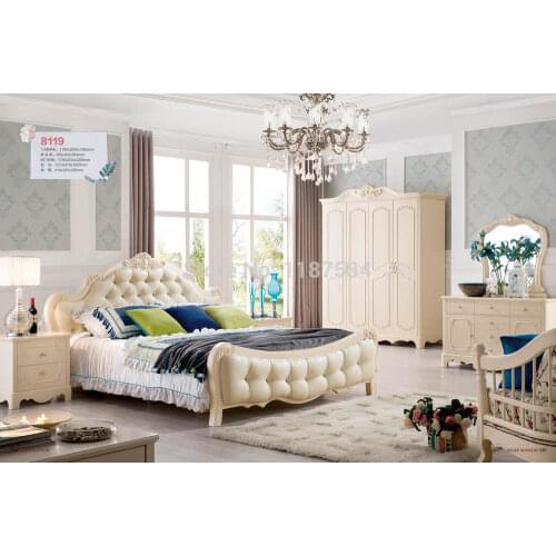 8119 Home bedroom furniture wooden four doors wardrobe chest chifforobe modern home bedroom furniture