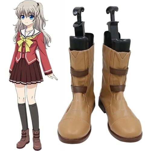 Charlotte Tomori Nao / Yusa Nishimori School Uniform Cosplay Boots Costumes Tomori Nao / Yusa Nishimori Halloween Shoes