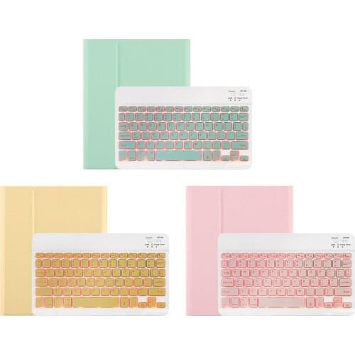 Keyboard Case with Backlight Detachable BT Keyboard Pen Slot Compatible with iPad Pro 11/ ipad air 10.5/ ipad pro10.5/ipad 10.2