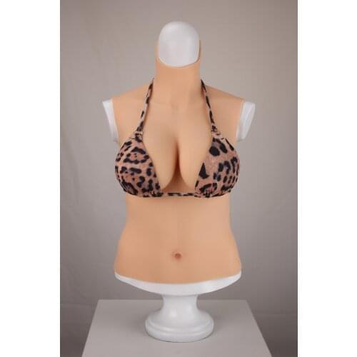 6G Upgrade New D CUP Halfbody Fake Artificial Boobs Realistic Silicone Breast Forms Crossdresser Shemale Transgender Drag Queen