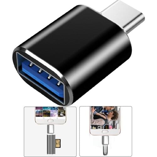 Type C USB OTG Adapter USB C to USB 3.0 OTG Type-C Converter for Macbook Samsung S20 S10 A21 Huawei P20 P30 P40 USB-C Connector