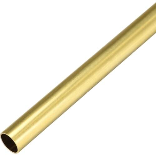 Uxcell Brass Round Tube 300mm Length 12mm OD 0.5mm Wall Thickness Seamless Straight Pipe Tubing
