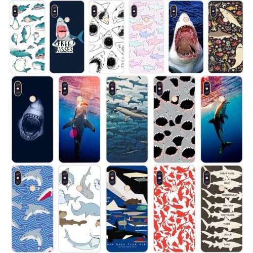163SD ocean Whale Sharks fish Soft Silicone Tpu Cover phone Case for xiaomi redmi 6 Pro 6A note 5 6 Pro mi 8 lite