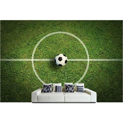 Custom photo wallpaper, Football Pitch wallpaper for the sitting room sofa bedroom TV wall waterproof vinyl papel DE parede