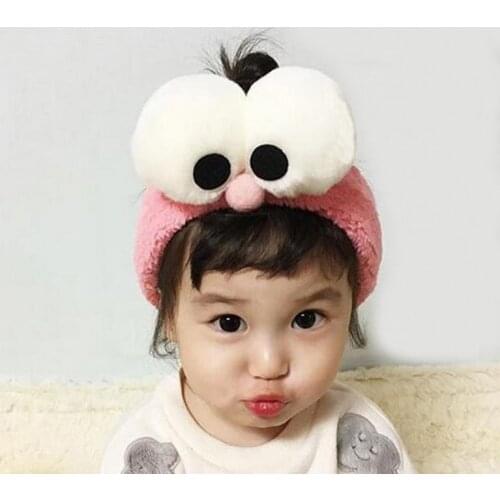 Headband Face washing Hairbands Cute Turban Korean Big Eyes Gargle Bath SPA Make up Elastic soft Headbands