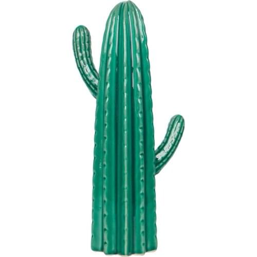 Nordic creative home decoration accessories living room wine cabinet simulation ceramic fake cactus green plant ornaments