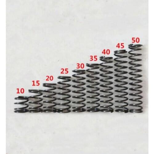 10Pcs 1.2mm Wire Diameter 18mm Outside Diameter 10 15 20 25 30 35 40 45 50mm Length Steel Compression Spring high quality