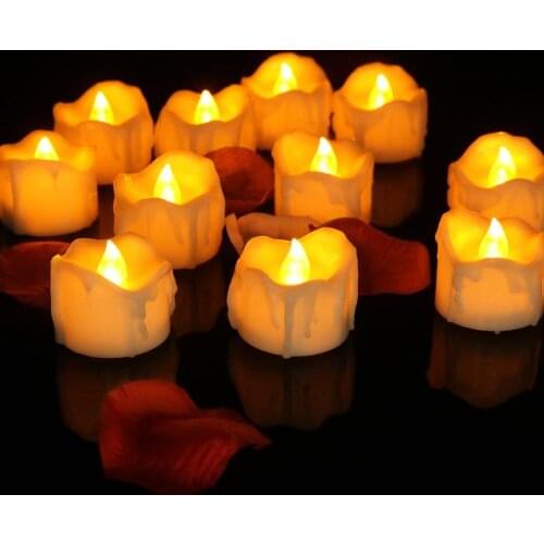 LED Electric Battery Powered Tealight Candles Easter Led Candle Light Flameless For Wedding Christmas Holiday Decoration