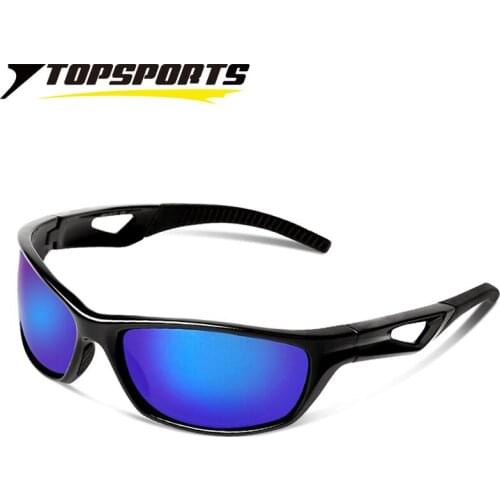 TOPSPORTS TR90 Polarized Sports Men Cycling Sunglasses Eye Protective Biking Eyewear Bicycle Women Sun Glasses for Driving Golf