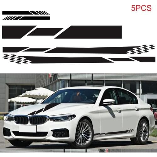 5pcs/set Universal Car Stickers Auto Body Rear View Sticker Decorative Car Waterproof Car Mirror Decals Automobile Accessories