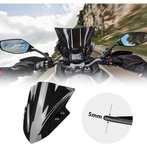 Windscreen Spoiler Extension Universal Motorcycle Windshied Clamp-On Variable For G310R fz 400 f800gs R1200GS F800GS K 1200 S